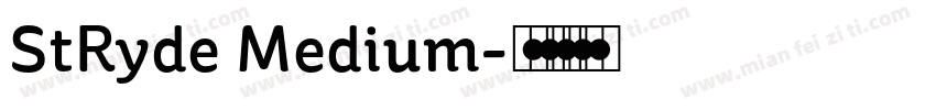 StRyde Medium字体转换